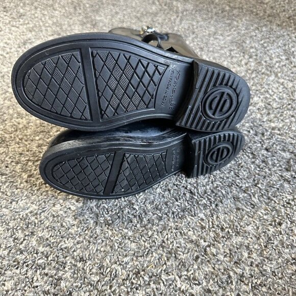 RED VALENTINO BLACK BOW MID-CALF RUBBER RAIN BOOTS SIZE 36 US 6 - Picture 7 of 10